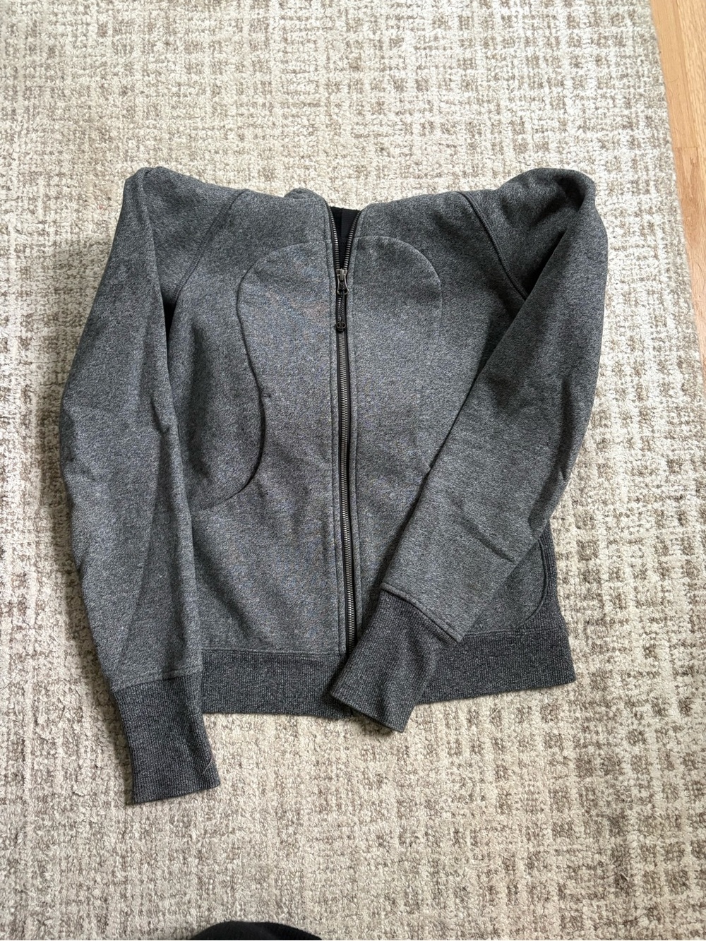 lululemon athletica Scuba Gray Zip-Front Bomber Jacket